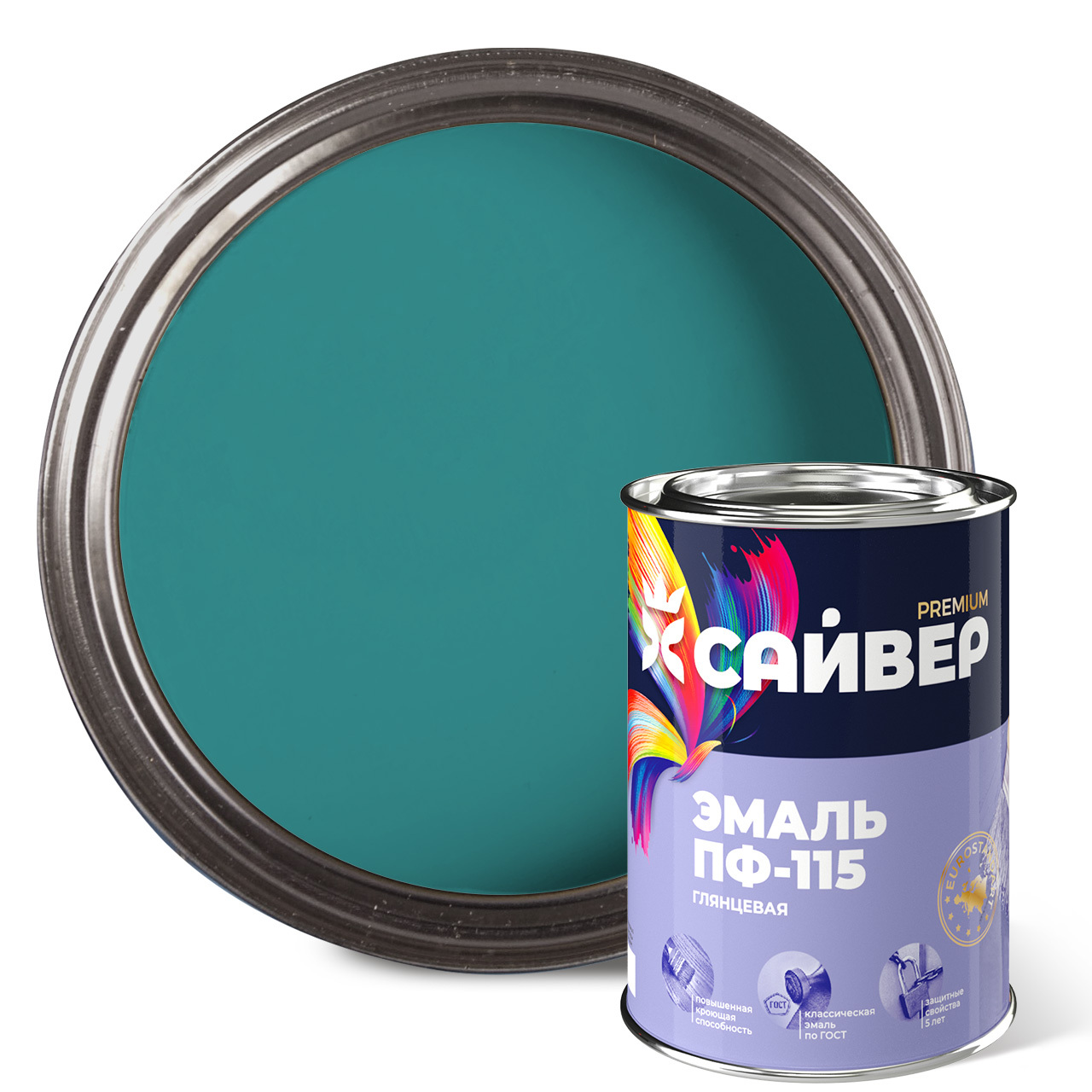 ПФ-115_Сайвер_0_8_кг_Бирюзовая