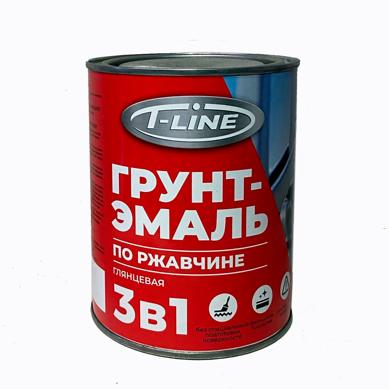 Грунт-эмаль по ржавчине 3в1 T-line 0,8 кг