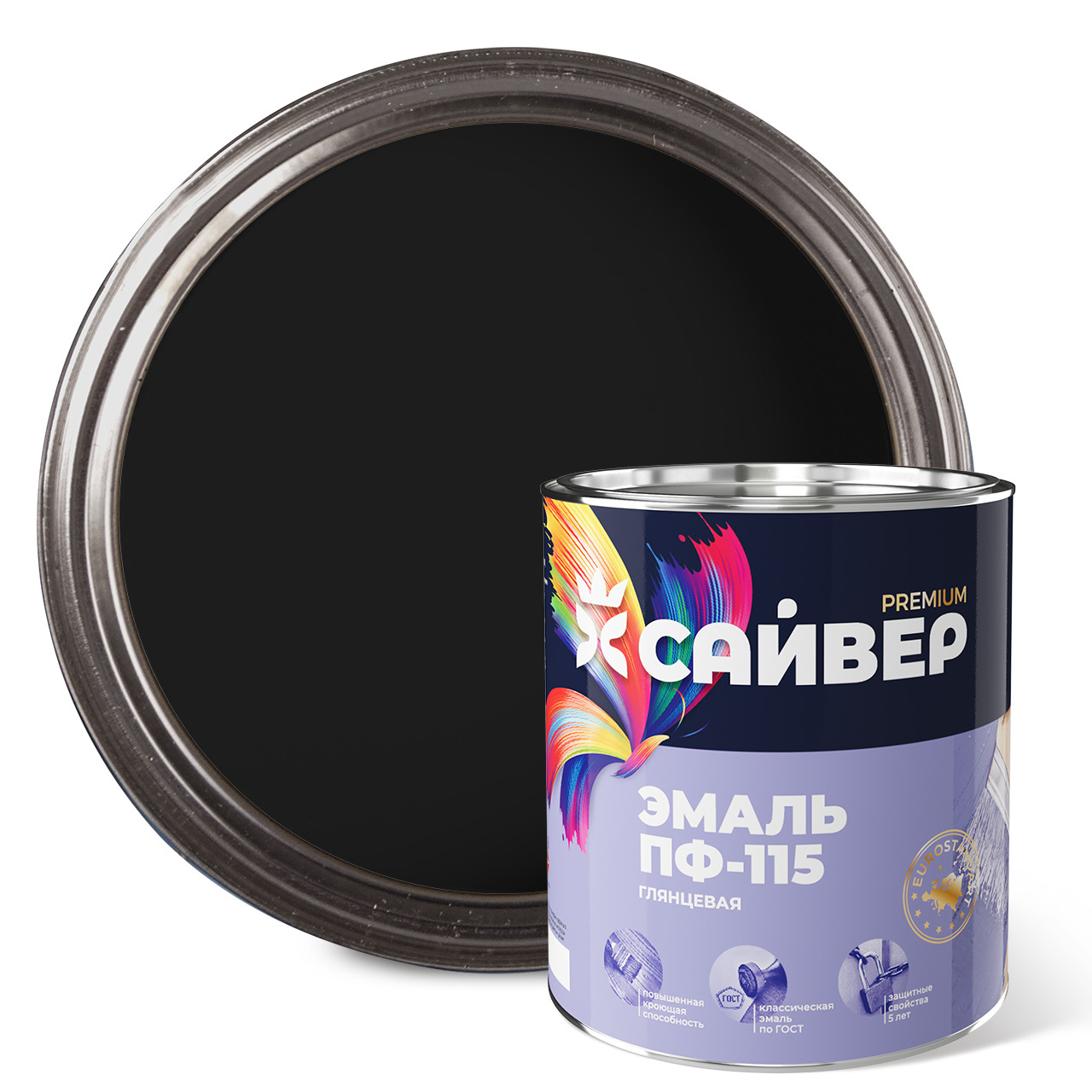 ПФ-115_Сайвер_2_кг_Чёрная