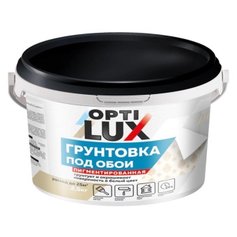 Грунтовка под обои ОПТИЛЮКС белый 2,5 кг ведро