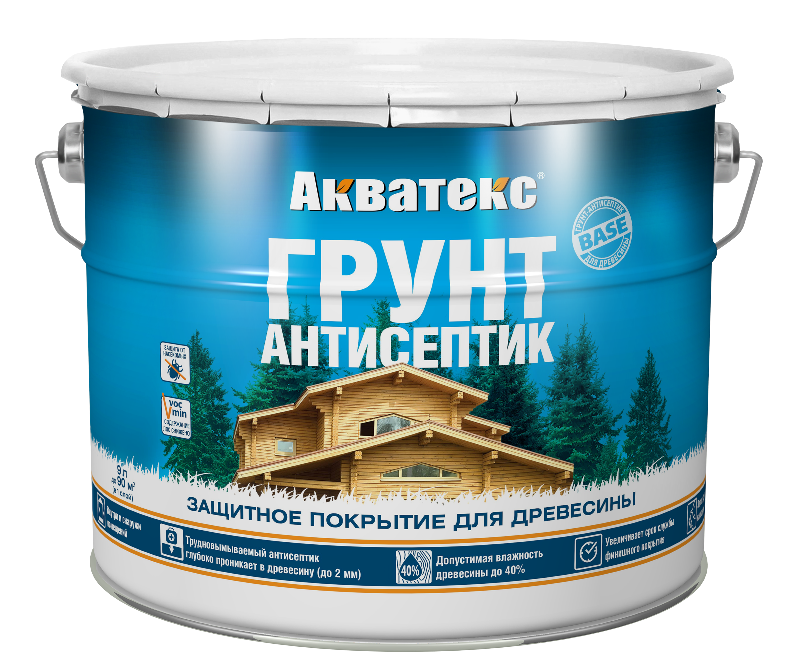 Акватекс Грунт антисептик 9 л
