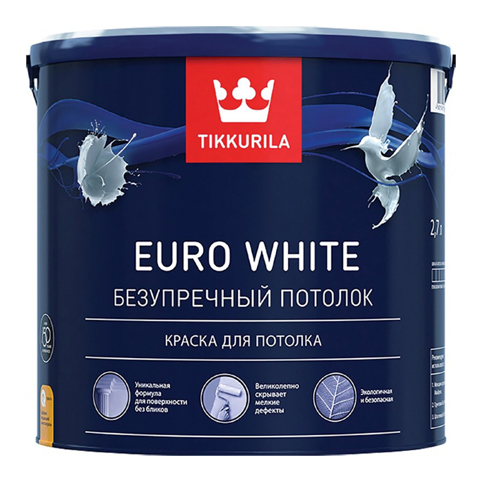 Тиккурила для потолка EURO WHITE