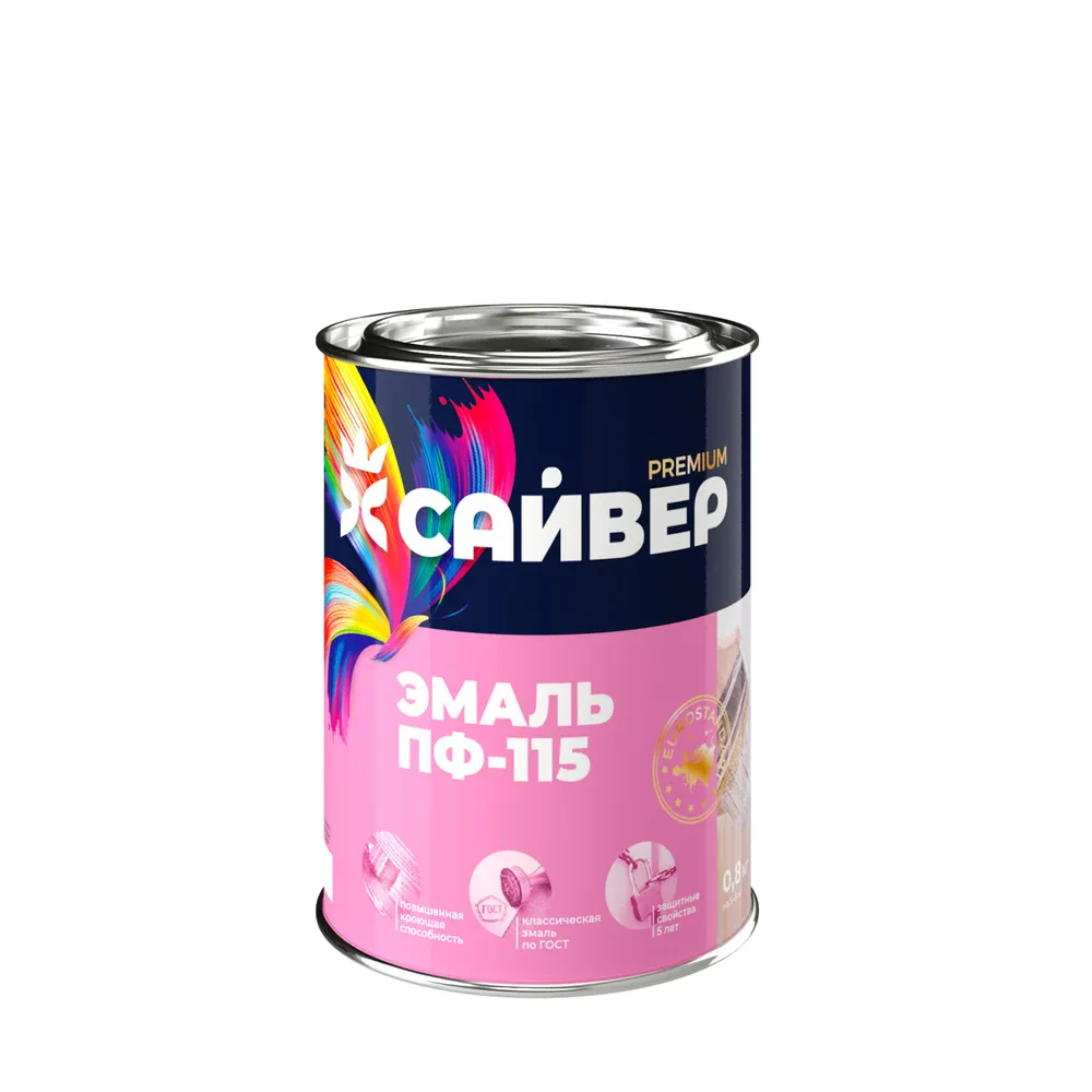Эмаль Сайвер белый 0,8