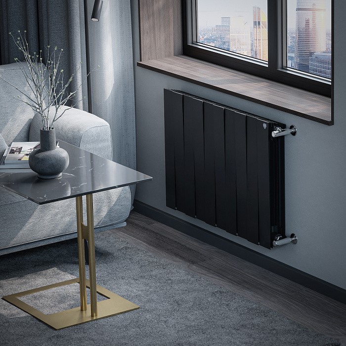 Радиатор Royal Thermo PianoForte 500 new Noir Sable - 10 секц интерьер