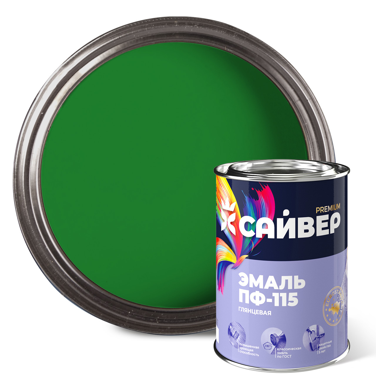 ПФ-115_Сайвер_0_8_кг_Зелёная