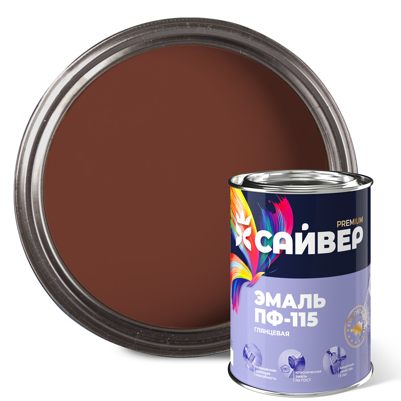 ПФ-115_Сайвер_0_8_кг_Коричневая