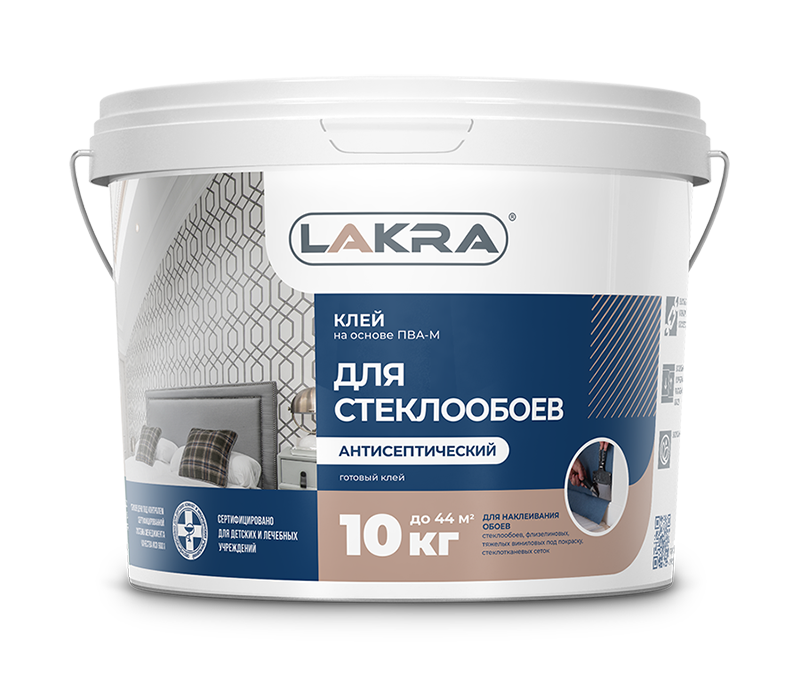 Клей Стеклообои 10 кг ЛАКРА