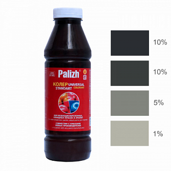 Паста колеровочная универсальная Palizh STANDART 0,1 л графит ST-1004