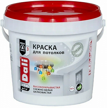 Краска для потолков акриловая DALI 0,9 л