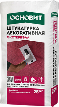 Штукатурка декоративная Экстервэлл "Короед" OS-2.0 WK 25 кг белый Основит