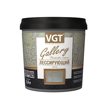 Состав лессирующий VGT Gallery полупрозрачный бесцветный 0,9 кг (ВГТ 20066)