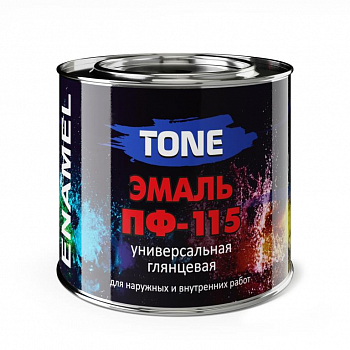Эмаль ПФ-115 вишневый гянцевый RAL 3005 20 кг TONE