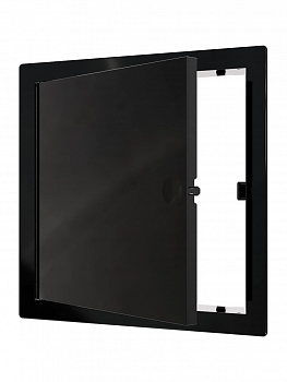 Люк ревизионный LN фланец 150*150 нажимной 172*172 пластик Black L1515N black