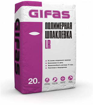 Шпаклевка полимерная "LR" GIFAS (20 кг) ГИФАС
