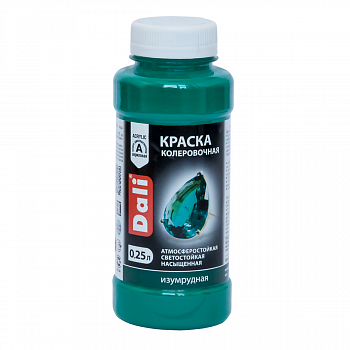 Краска колеровочная Dali изумрудный 0,25 л