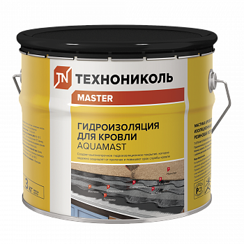 Мастика битумно-резиновая Аквамаст 3 кг (Гидроизоляция для кровли)