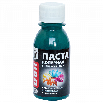 Паста колерная DALI 0,1кг бирюзовый
