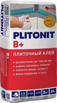 Клей плиточный ПЛИТОНИТ В+ 25 кг