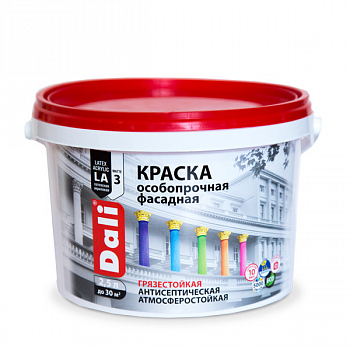 Краска вд фасад особопрочная DALI 2,5 л база С
