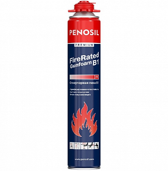 Пена монтажная PENOSIL Fire Rated Gunfoam B1 огнеупорная профессиональная 750 мл