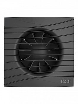 Вентилятор осевой вытяжной с обратным клапаном SILENT 4C Matt Black D100