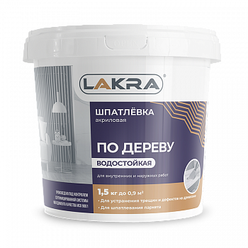 Шпаклевка по дереву ЛАКРА Дуб 1,5кг