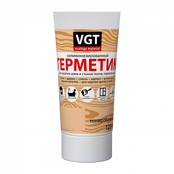 Герметик силиконизированный ВГТ нар/вн работы 0,16 кг бук