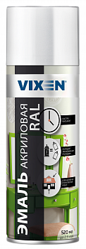 Эмаль аэрозольная акриловая VX-39003 сигнальный белый RAL9003 520 мл VIXEN