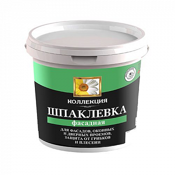 Шпаклевка фасадная КОЛЛЕКЦИЯ 1,5 кг ведро