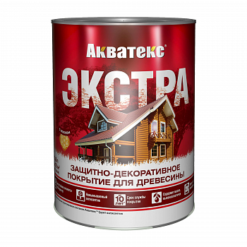 Покрытие защитно-декоративное для древесины Акватекс Экстра 0,8 л орегон