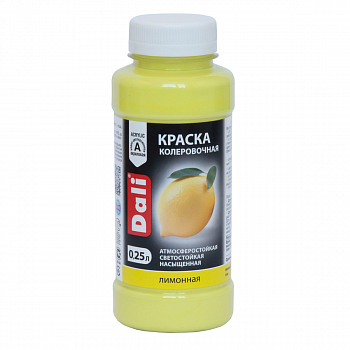Краска колеровочная Dali лимонный 0,25 л