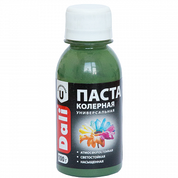 Паста колерная DALI 0,1кг оливковый