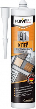 Клей 91 KIM TEC панели, молдинги, плитка бежевый 280 мл 03-01-91