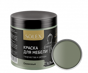 Краска для мебели Solex оливковый 0,75 кг