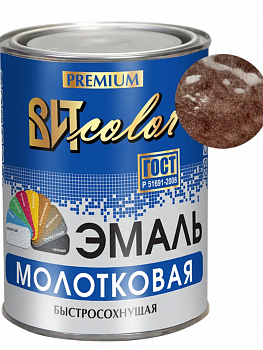 Эмаль молотковая коричневая 0,8 кг ВИТколор