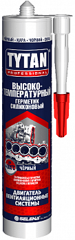 Герметик TYTAN высокотемп. силиконовый красный картридж 280мл (двигатель,КПП,вентиляция) (12шт)
