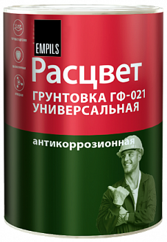 Грунтовка ГФ-021 универсальная РАСЦВЕТ серый 0,9 кг 