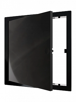 Люк ревизионный LN фланец 200*200 нажимной 224*224 пластик Black L2020N black