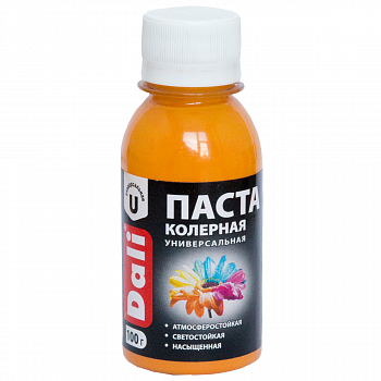 Паста колерная DALI 0,1кг оранжевый