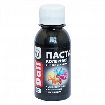 Паста колерная DALI 0,1кг черный