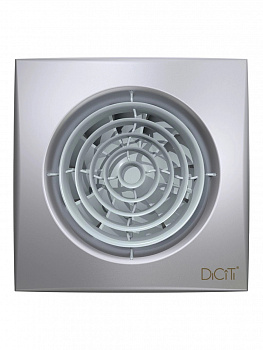 Вентилятор накладной DICITI AURA 4C gray metal обратный клапан D100 серый