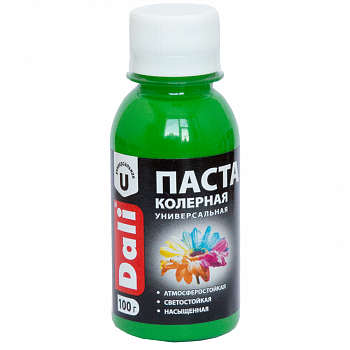 Паста колерная DALI 0,1кг зеленое яблоко