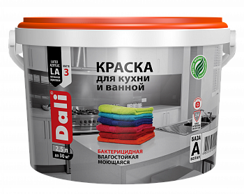 Краска латексная для кухни и ванной DALI база А 2,5 л