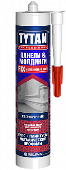 Клей монтажный Панели и молдинги TYTAN бежевый 310 мл картридж