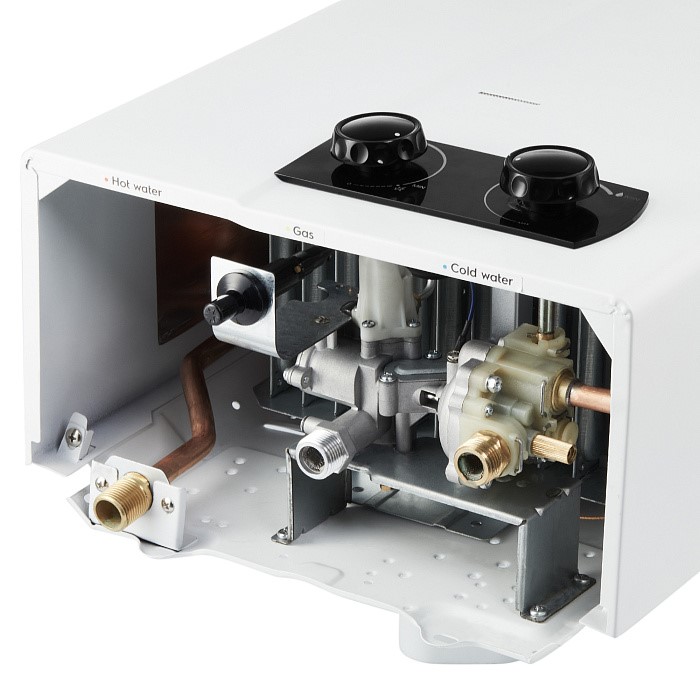 Колонка газовая Royal Thermo GWH 11 Piezo Pro HC-1584748 снизу