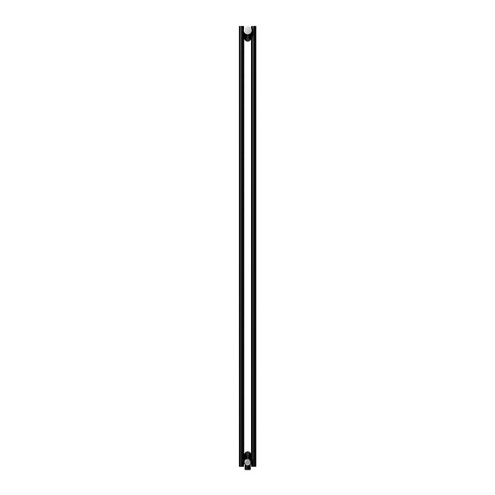 Дизайн-радиатор Royal Thermo Shift R22 C2180 - 08 секц. RAL9005m  сбоку