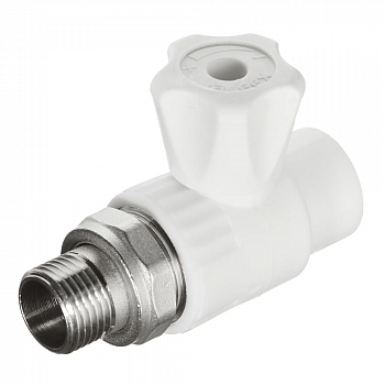 Кран шаровой для радиатора прямой 20*1/2" Valfex