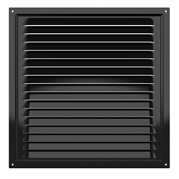 Решетка металлическая 300х300 Black 3030МЭ Black ERA