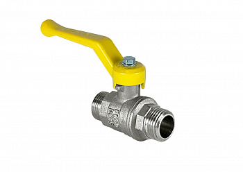 Кран шаровый для газа 1/2" НР-НР рычаг 11Б27фтМ Valfex