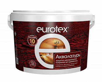 Средство деревозащитное Eurotex Аквалазурь 2,5 кг дуб